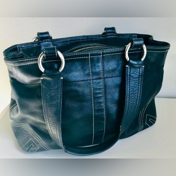 Coach H05S- 8A09 Black Soho Satchel Shoulder Bag - Picture 2 of 9